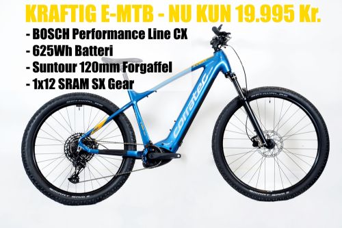 Billede af E-POWER X VERT Race Gent 2023 - Hardtail E-MTB med 85nm Bosch Motor og 625Wh Batteri